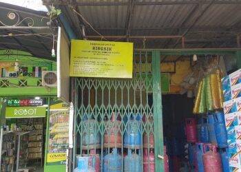 Salah satu pangkalan LPG Bersubsidi di Kabupaten Merangin, Jambi, yang mendapatkan sanksi dari Pertamina.