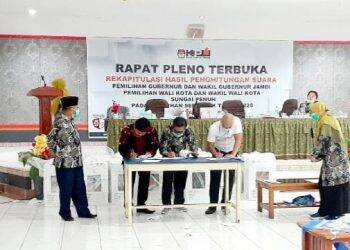 Hasil Rekapitulasi Suara, Anak AJB Keok di Pilwako Sungai Penuh