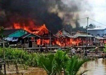 Kebakaran Terjadi Dua Kali Dalam Sehari di Tanjab Timur