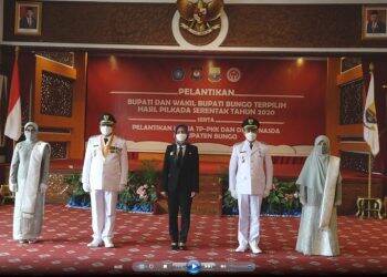 Pj Gubernur Jambi Lantik Bupati dan Wabup Bungo