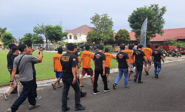 Polisi Jambi Bekuk 7 Tersangka Kasus Narkoba Rp1 Miliar