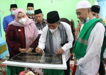 Abdullah Sani Resmikan Masjid Baiturrahim Desa Kasang Tanjung Nangko Kumpeh Ulu