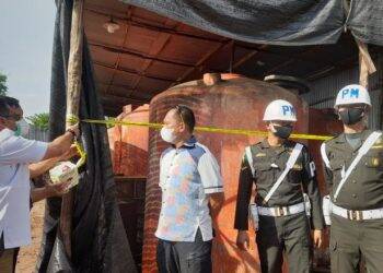 Dua Gudang Solar Ilegal Digaris Polda Jambi