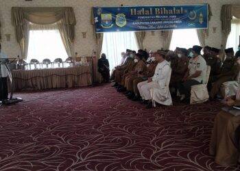 Romi Sambut Abdullah Sani Kunjungan Halalbihalal ke Tanjab Timur