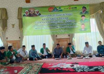 Bupati Halal Bihalal dengan PC GP Ansor Tanjabtim