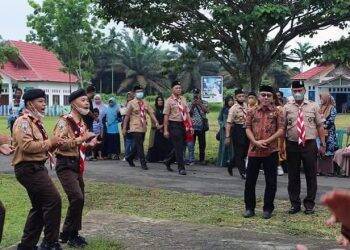 Sekda Lepas Peserta Jambore Daerah Kontingen Kwarcab Tanjabtim