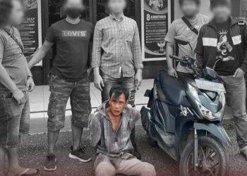 Maling Motor Depan Unja Diamuk Warga, Ini Tampangnya