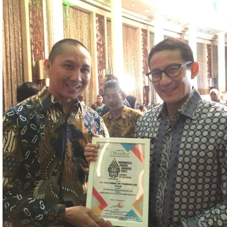 Lagi, Pertamina EP Prabumulih Field Raih Penghargaan IGA