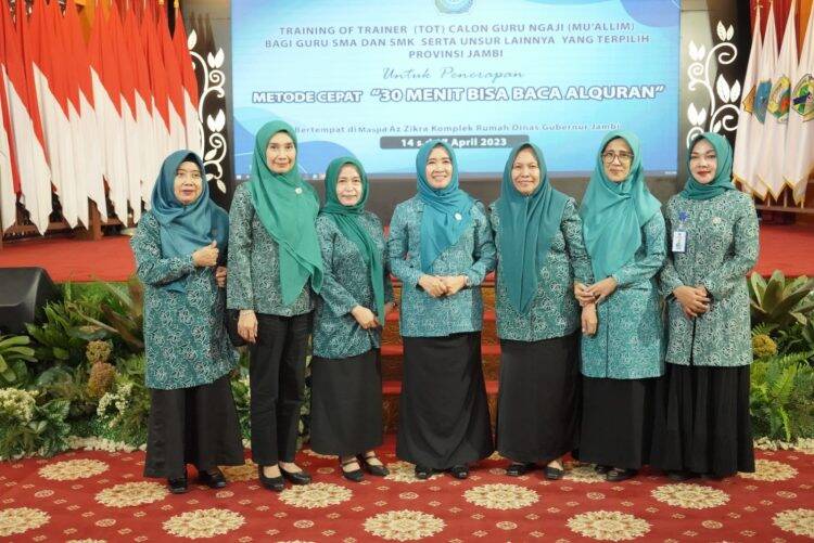 Pembukaan TOT Calon Guru Ngaji Dihadiri Ketua PKK Muaro Jambi