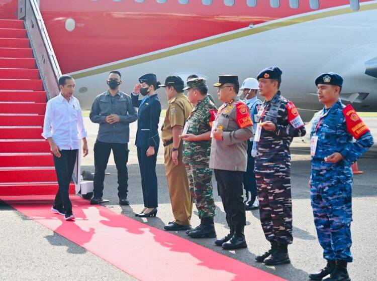 Presiden Tinjau Pasar dan Sejumlah Ruas Jalan Lampung