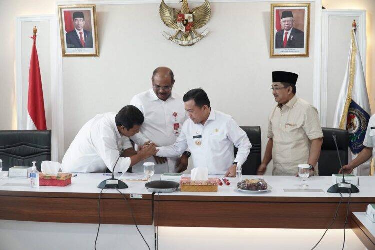 Al Haris Bahas Penegasan Batas Tanjabbar dan Tanjabtim Bersama Kemendagri