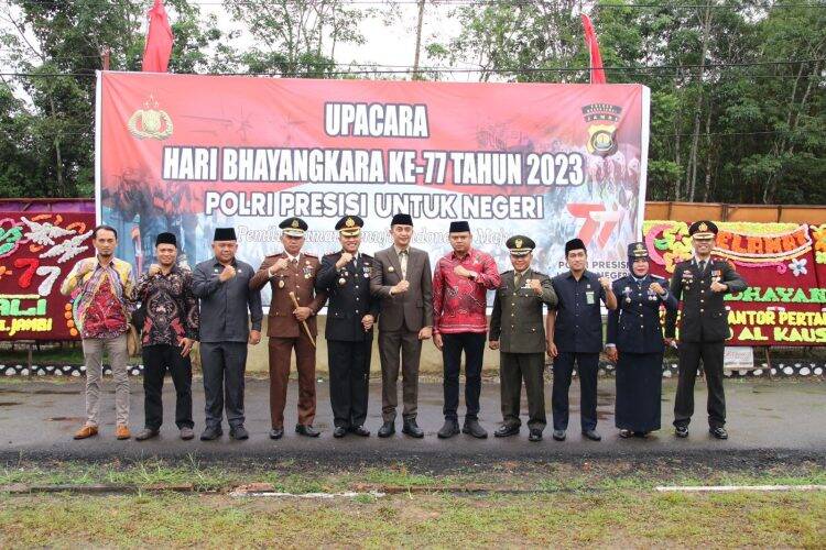 Bachyuni Deliansyah Hadiri Langsung Hari Ulang Tahun Bhayangkara 77