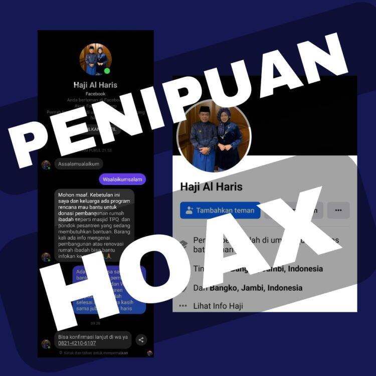 Al Haris Palsu Berkeliaran di Facebook, Mau Rampok Uang Anda 