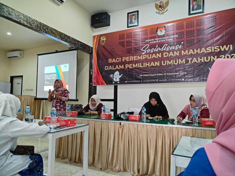 KPU Tebo Gelar Sosialisasi, Ungkap Titik Penting Perempuan dalam Pemilu