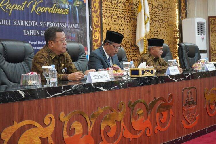 Rakor Staf Ahli Jadi Media Wujudkan Kesejahteraan Masyarakat Provinsi Jambi