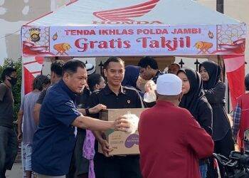 Tenda Ikhlas Polda Jambi, Direktur Resnarkoba Terjun Langsung