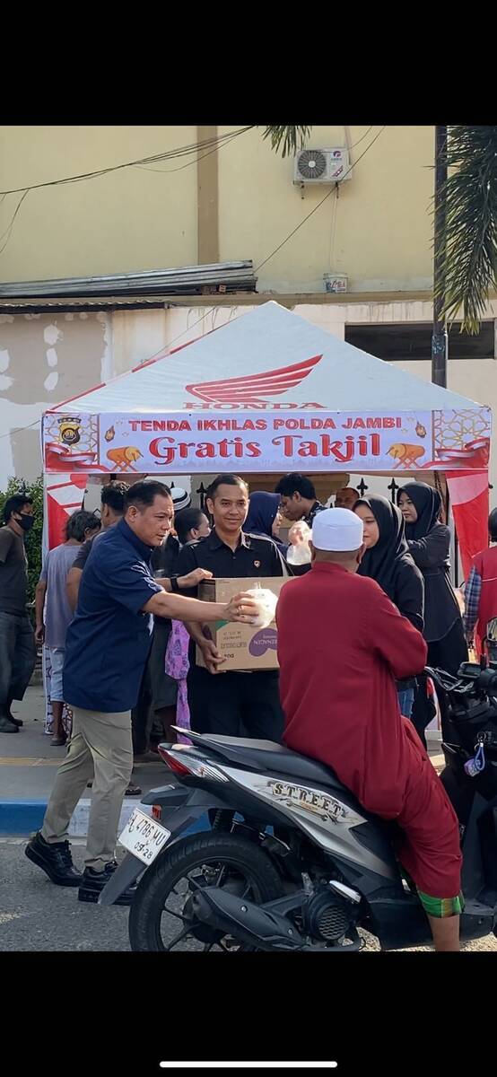 Tenda Ikhlas Polda Jambi, Direktur Resnarkoba Terjun Langsung
