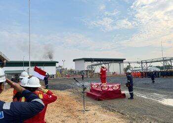 Rayakan HUT ke–79 RI, SKK Migas Sumbagsel Laksanakan Upacara di 3 Titik Lokasi KKKS