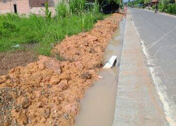 Pembangunan Jalan Rigit Beton Diduga Proyek Siluman, Warga Bramitam Raya: Jawaban Mereka Kasar