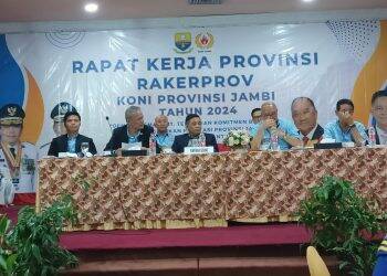 KONI Gelar Rakerprov Bahas Porprov Tanjab Barat dan Ingin Pastikan Bantuan Gubernur Jambi