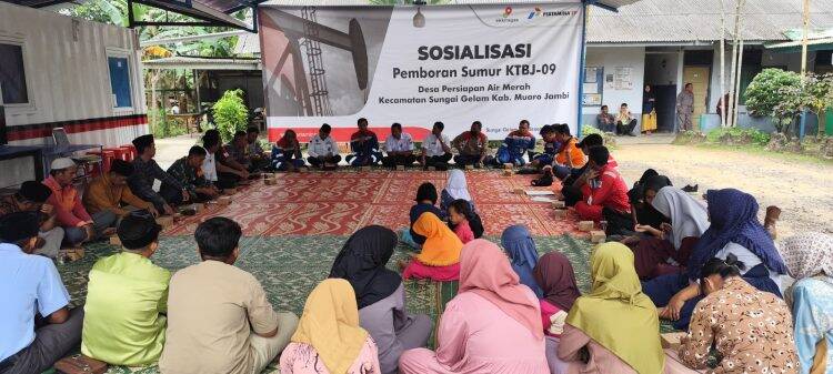 Jelang Bor Sumur KTBJ-09, Pertamina EP Jambi Field Gelar Sosialisasi dan Syukuran