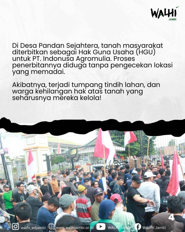 Tak Kunjung Tuntas, Warga 5 Desa Geruduk Kantor ATR/BPN Jambi