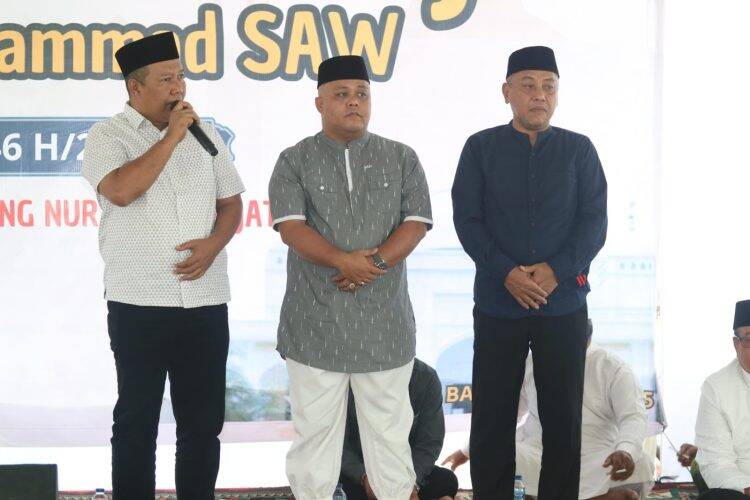 Tanjabtim Gelar Isra Mi’raj dan Pelepasan Purna Tugas Bupati dan Wakil