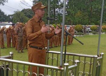 Wabup Muslimin Pimpin Apel Perdana