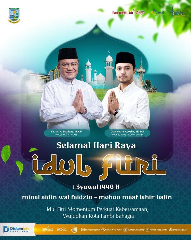 Wali Kota dan Wakil Wali Kota Jambi Gelar Open House: Undang Warga Bersilaturrahmi