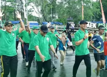 Hardiknas di Batanghari Berbagi Hadiah Menarik Meski Sedang Gerimis