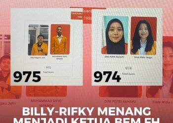 BREAKING NEWS! Billy-Irpan Menang 1 Suara Nahkodai BEM FH UNJA