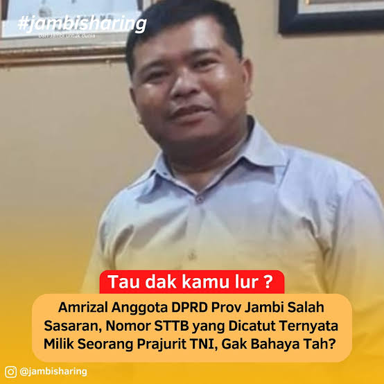 Amrizal Anggota DPRD Partai Golkar dalam Pusaran Kasus Korupsi PJU Kerinci dan Catut Ijazah Prajurit TNI Aktif