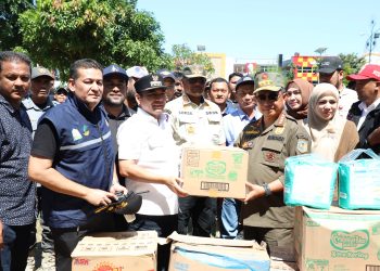 Turun ke Lhokseumawe, Mendagri Cek Infrastruktur Vital dan Salurkan Bantuan