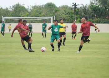 Saling Kejar Skor, Pers FC Rontok Tipis Lawan Tim Al Haris