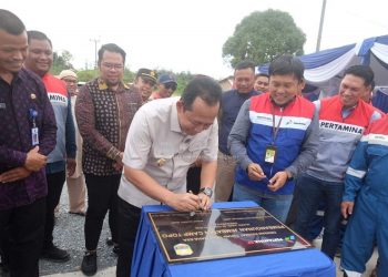 Jembatan Beton Camp Topo di Sungai Gelam Diresmikan Bupati