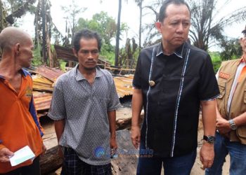 BBS Tinjau Langsung Lokasi Kebakaran Serahkan Bantuan