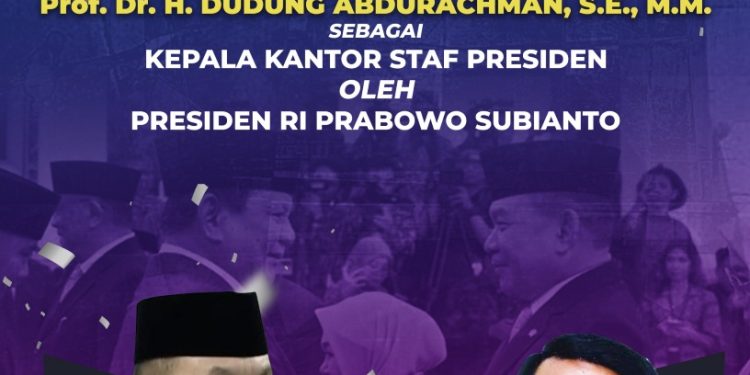 Ketua IKAL Lemhannas RI Jambi Ucapkan Selamat atas Pelantikan Dudung Abdurachman sebagai Kepala Kantor Staf Presiden