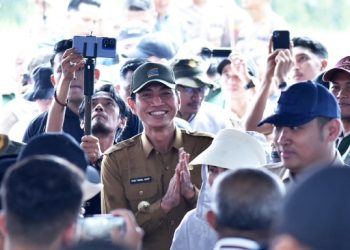 Bupati Fadhil Arief dan Wabup Dampingi Wamentan Sudaryono Tanam Padi Serentak di Batang Hari, Sasar 8 Ribu Hektar
