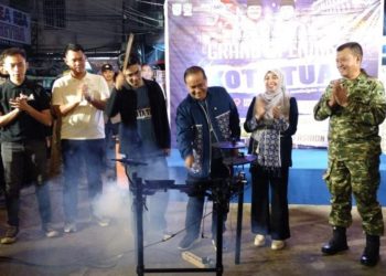 Hidupkan Kembali Kawasan Pasar, Maulana-Diza Lauching Wisata Kuliner Kota Tua