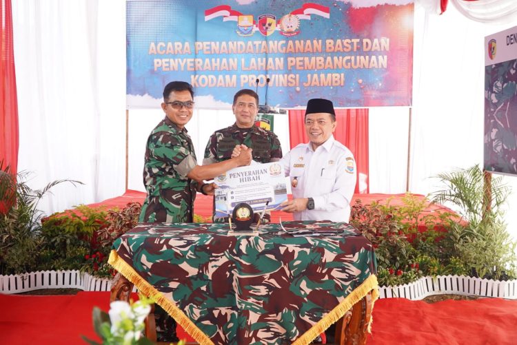 Pemprov Hibahkan Lahan untuk Pembangunan KODAM Provinsi Jambi